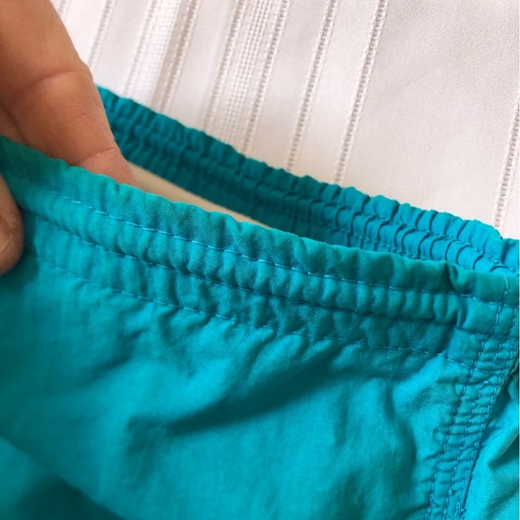Vtg Teal Nike Embroidered Swimming Trunks - Picture 12 of 13